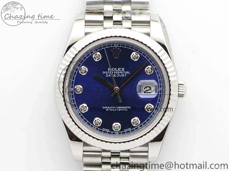 DateJust Noob Dial Best 1:1 Blue SS Jubilee On Diamond 228238 A3235 Edition Bracelet 0122